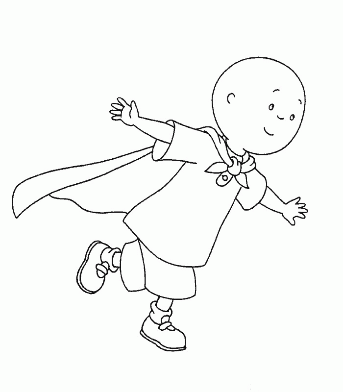 dibujos caillou para colorear e imprimir