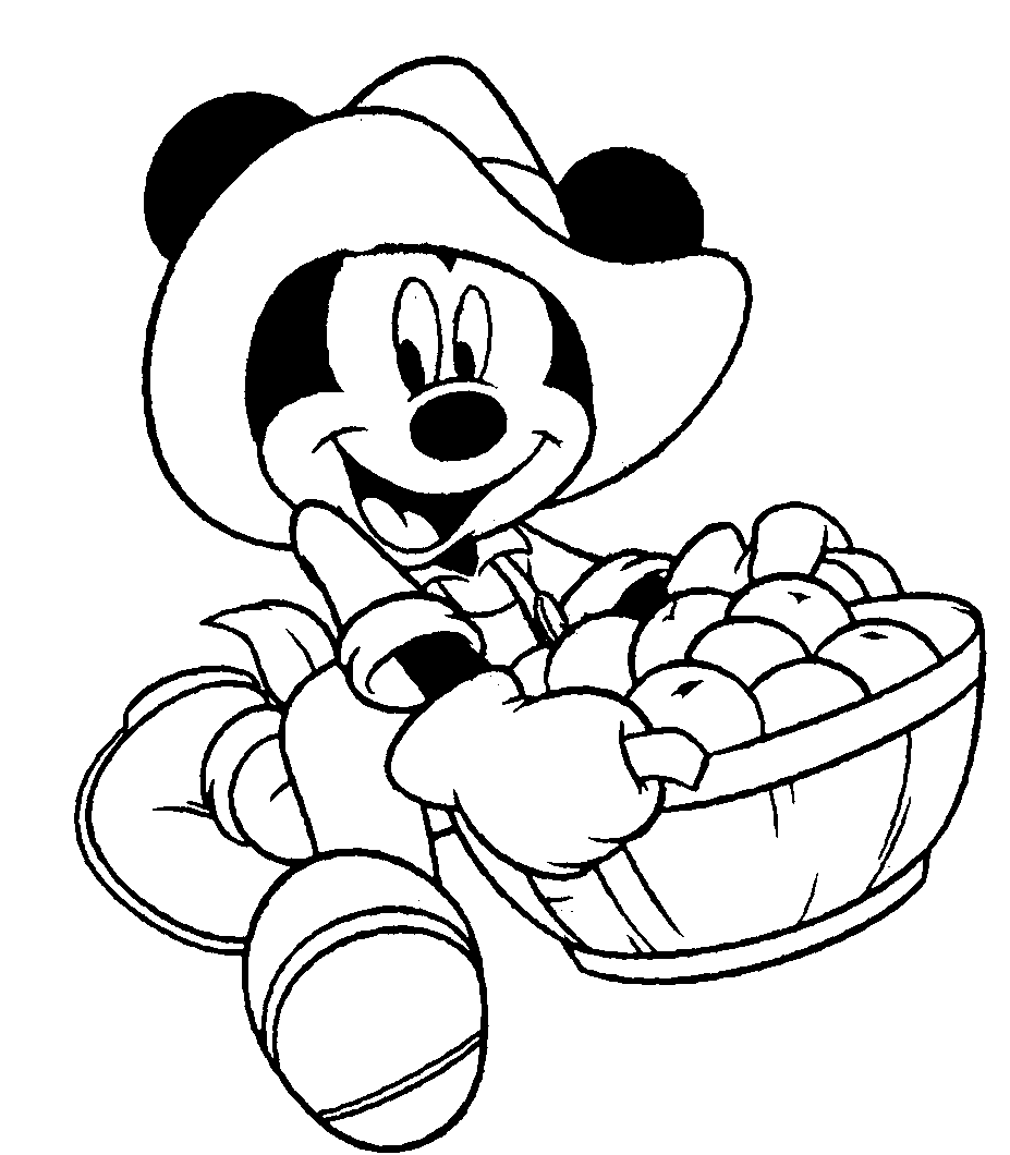 dibujos colorear mickey