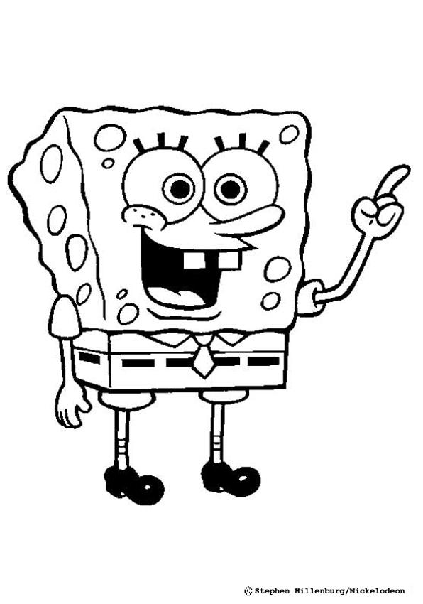 dibujos de bob esponja para colorear e imprimir