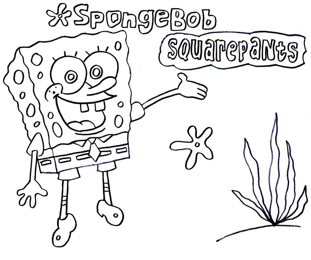 dibujos de bob esponja para colorear en el ordenador