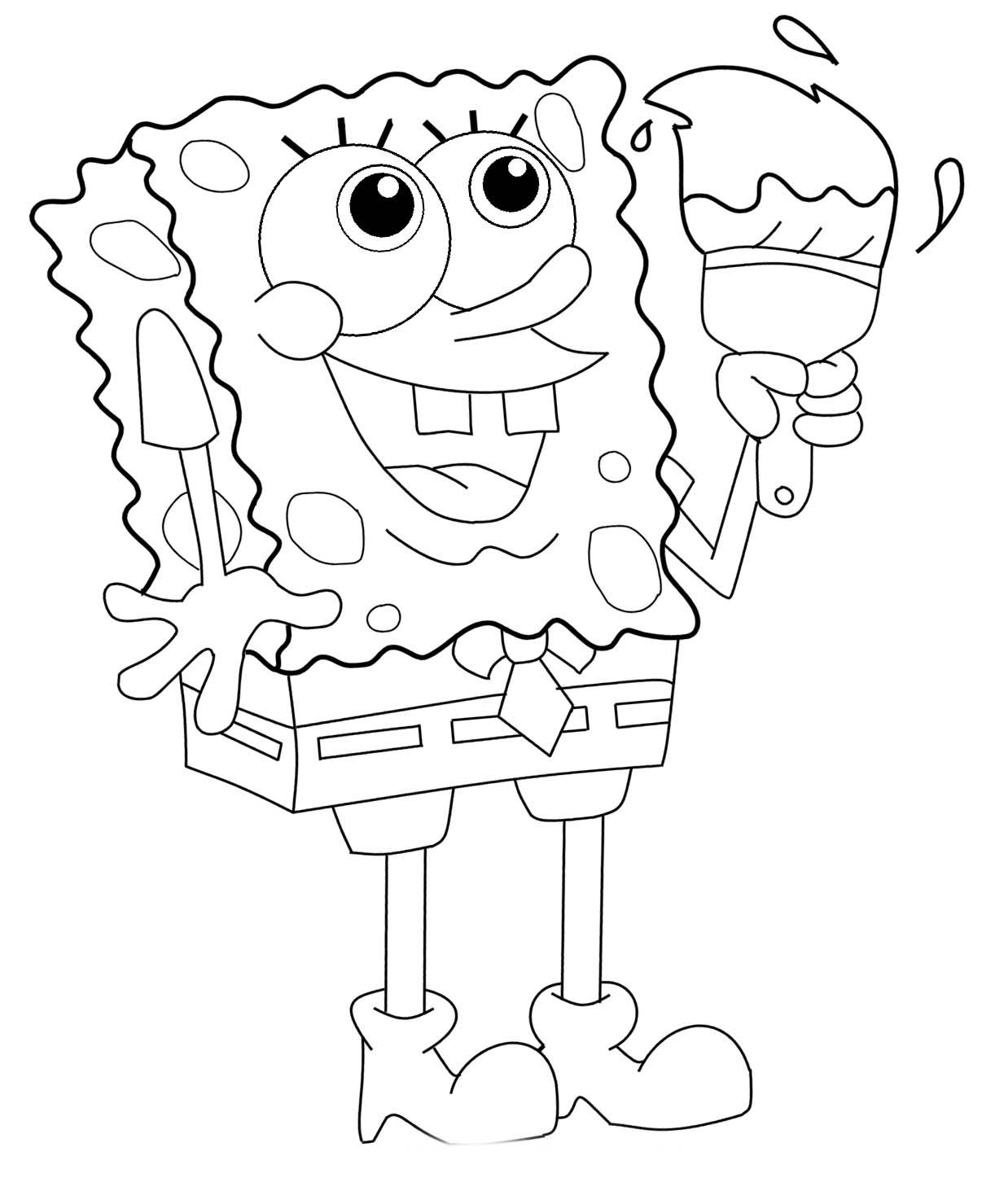 dibujos de bob esponja para colorear