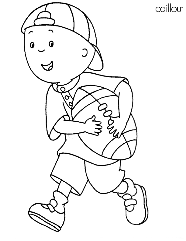 dibujos de caillou para coloerar gratis