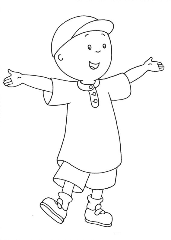 dibujos de caillou para colroear online