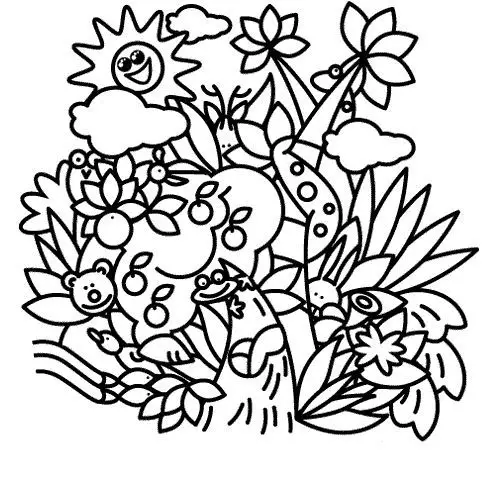 dibujos de cuadros de flores para colorear
