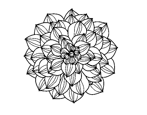 dibujos de dalia para colorear