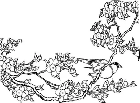 dibujos de flor de cerezo para colorear