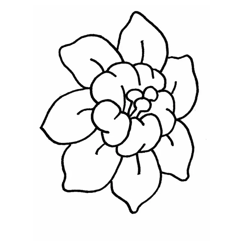 dibujos de flores modernas para colorear