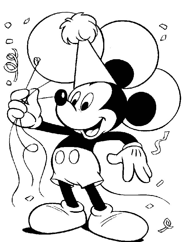 dibujos de mickey disney para colorear