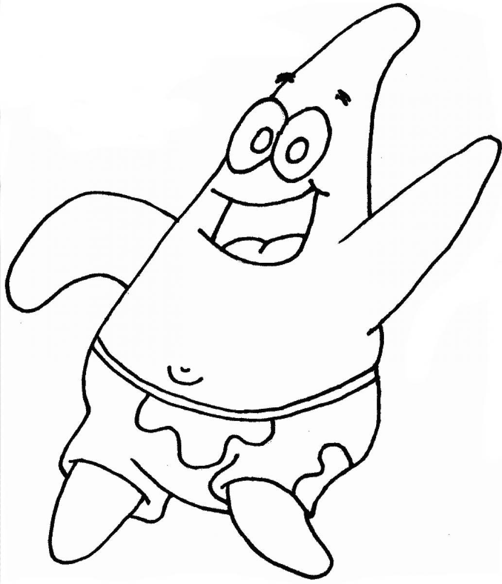 dibujos de patricio bob esponja para colorear