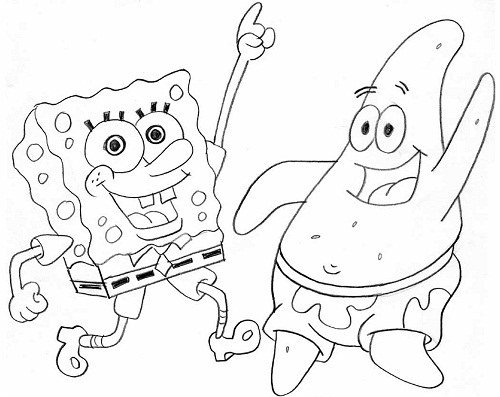 dibujos de patricio bob esponja para pintar