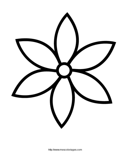 dibujos de petalos de flores para colorear