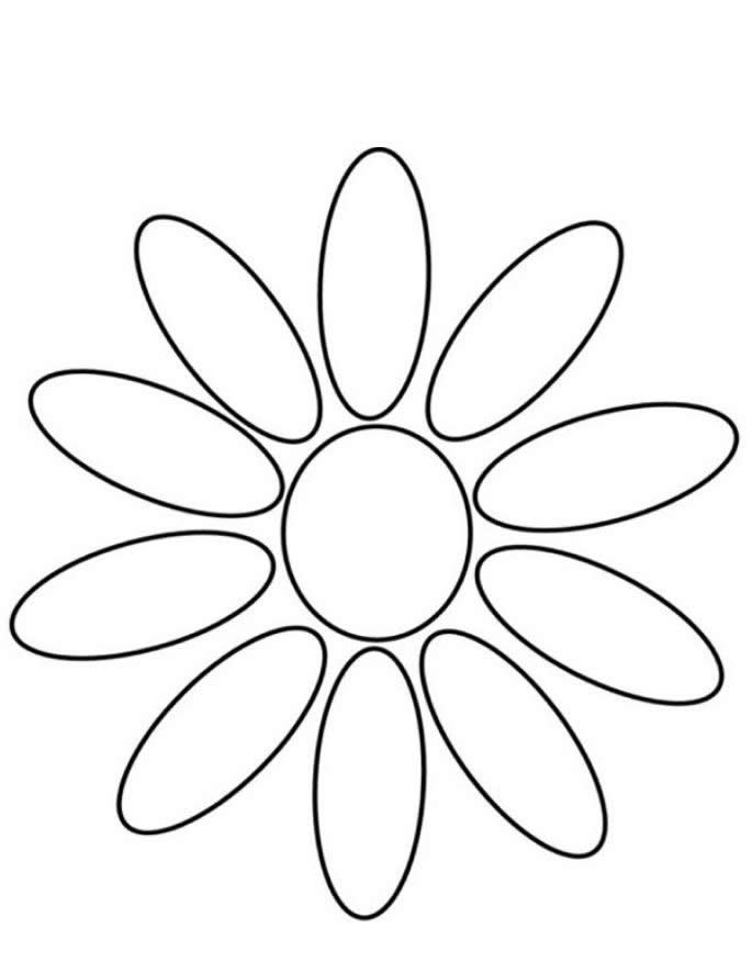 dibujos dpara colroear e imprimir de petalos de flores