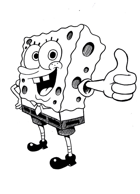 dibujos para colorear de bob esponja