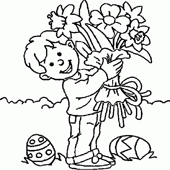 dibujos para colorear de flores infantiles