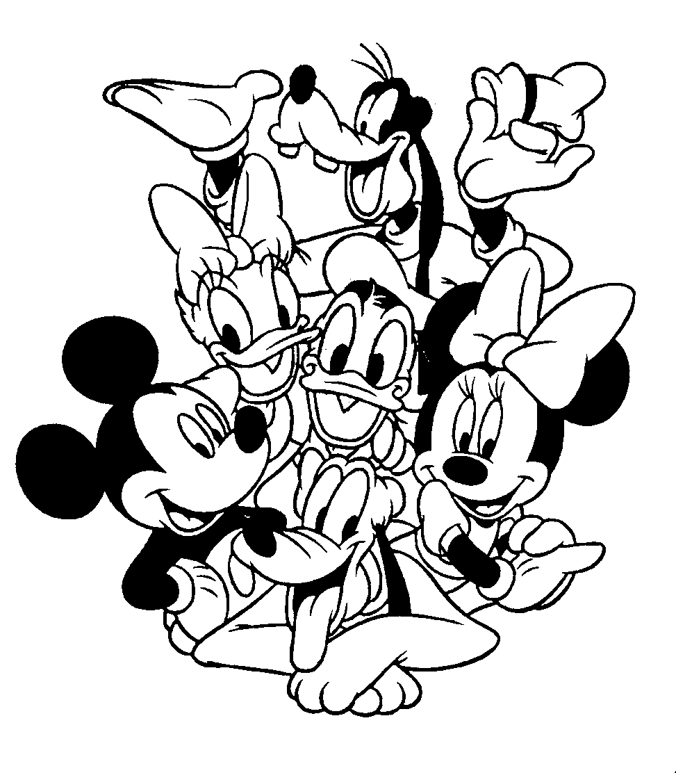 dibujos para colorear mickey mouse