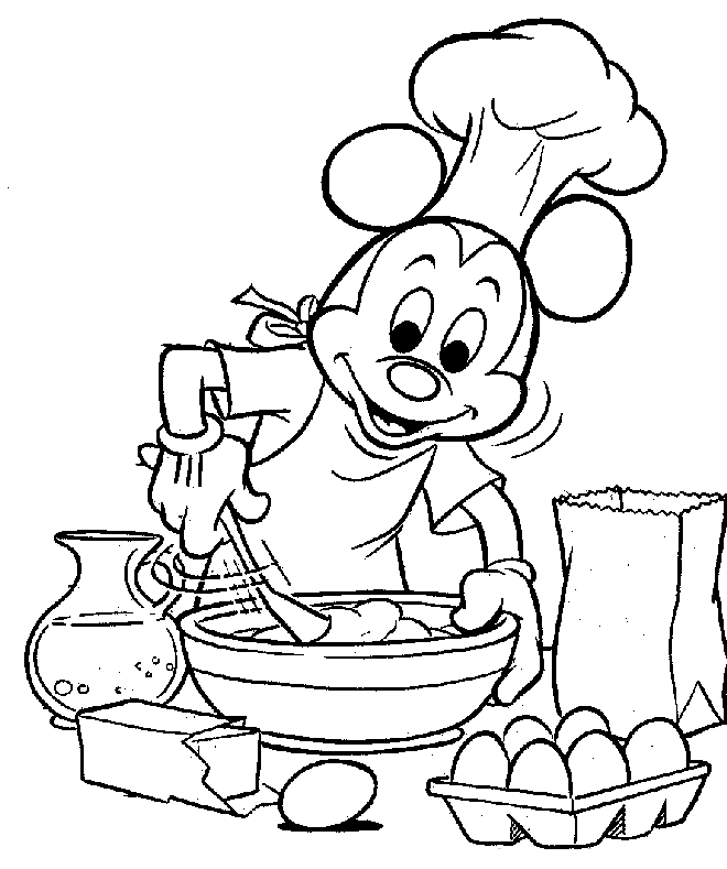 dibujos para pintar de mickey