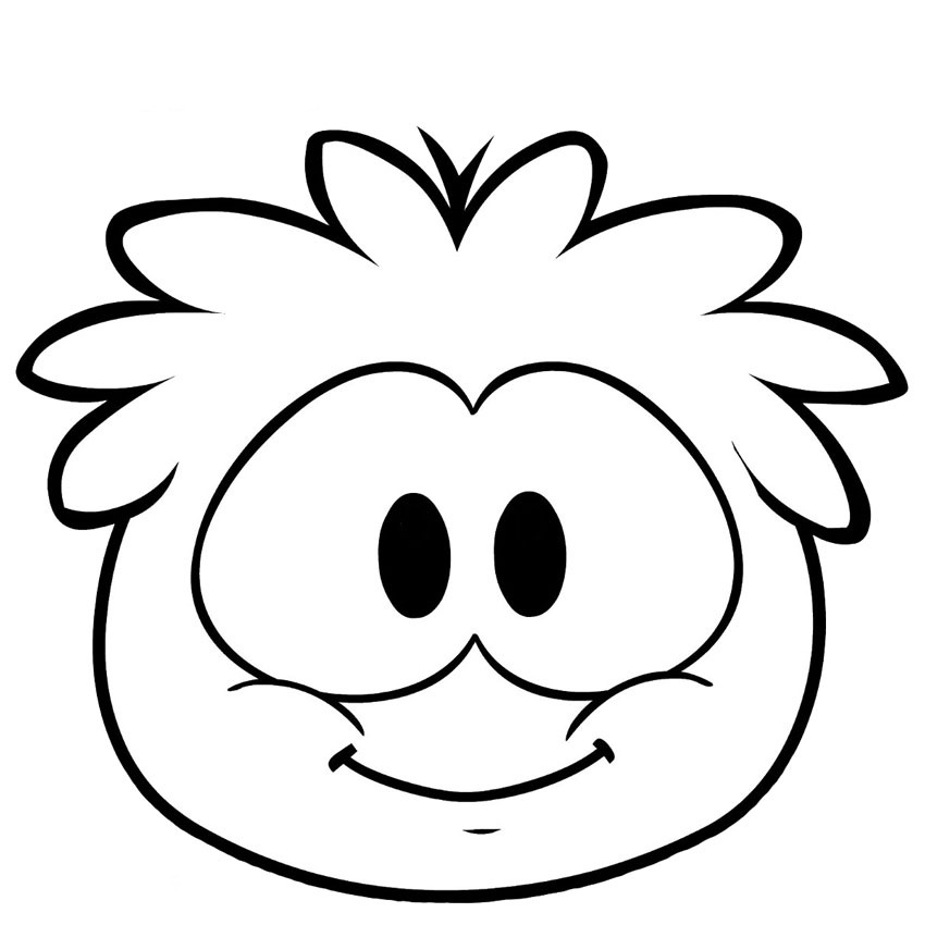 dibujos puffles para colorear