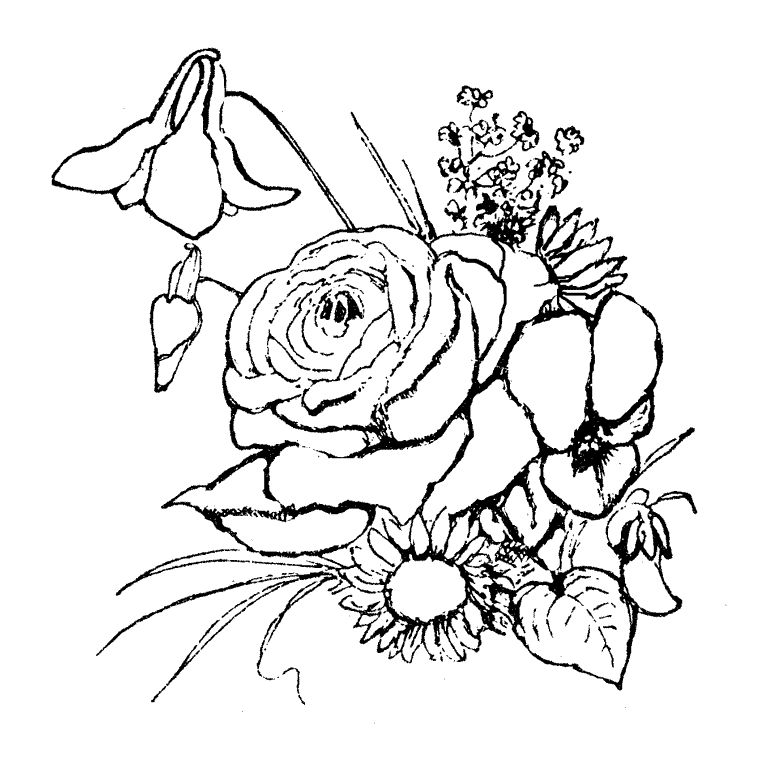 Dibujos de flores bonitas para colorear