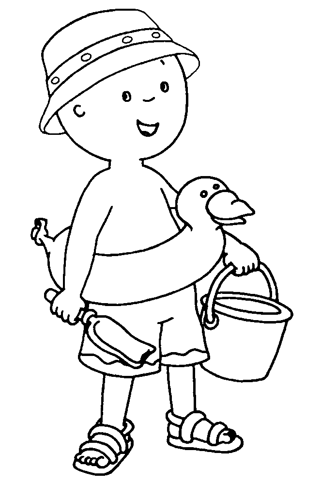 fotos de caillou para colorear