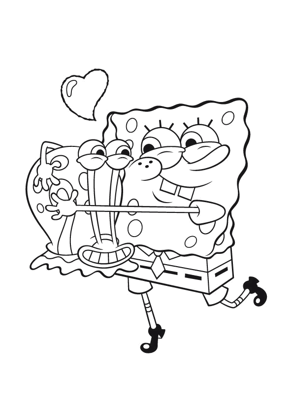 imagen de bob esponja para colorear