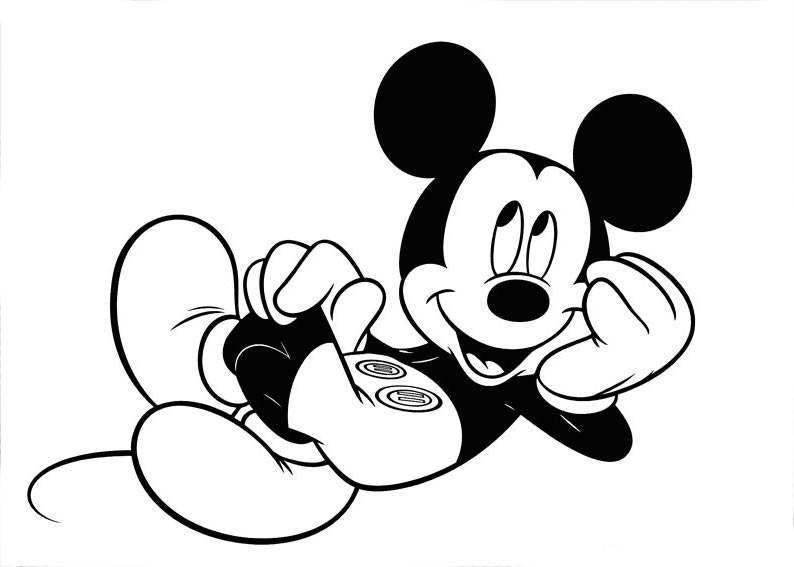 imagenes de mickey para pintar