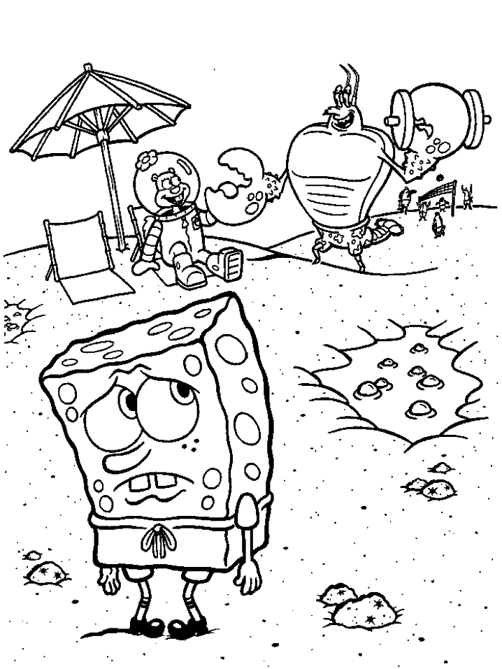 imagenes para colorear de bob esponja