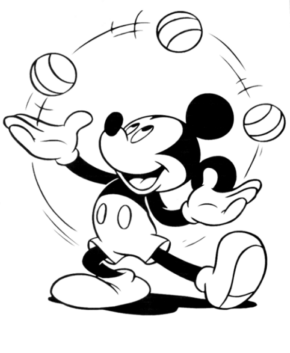 imagenes para colorear mickey