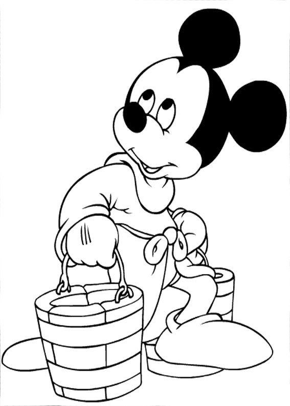 mickey de disney para colorear