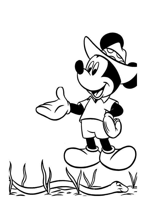 mickey imagen para colorear