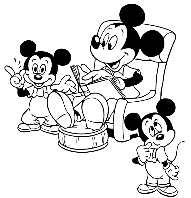 mickey mouse dibujos para colorear