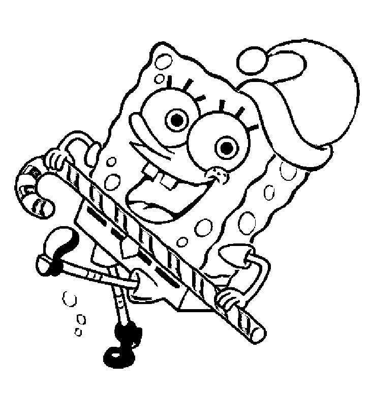 navidad bob esponja dibujos para pintar