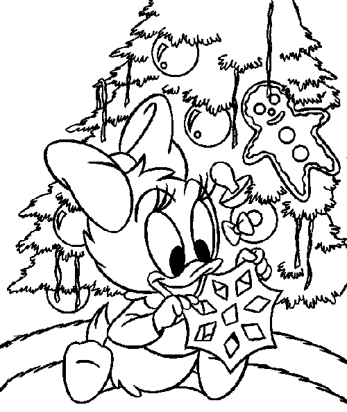 navidad para colorear disney