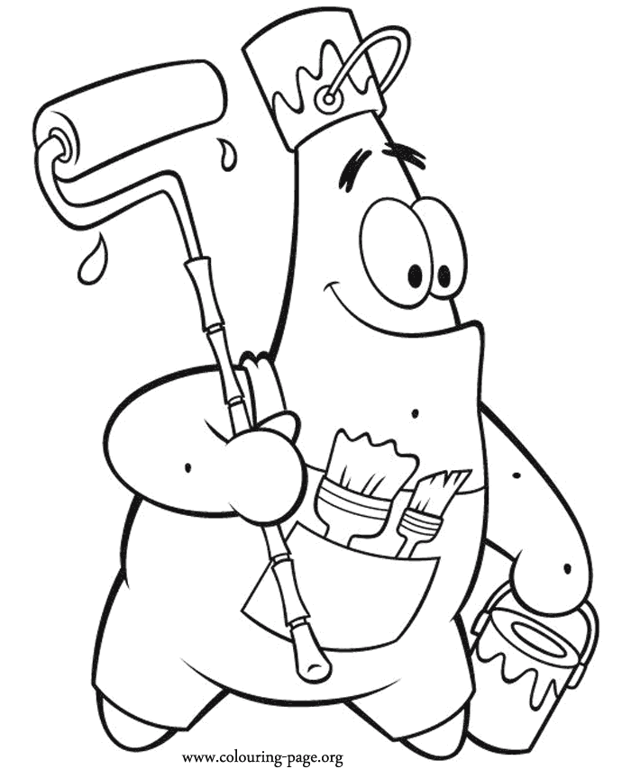 patricio estrella dibujos de bob esponja para colorear