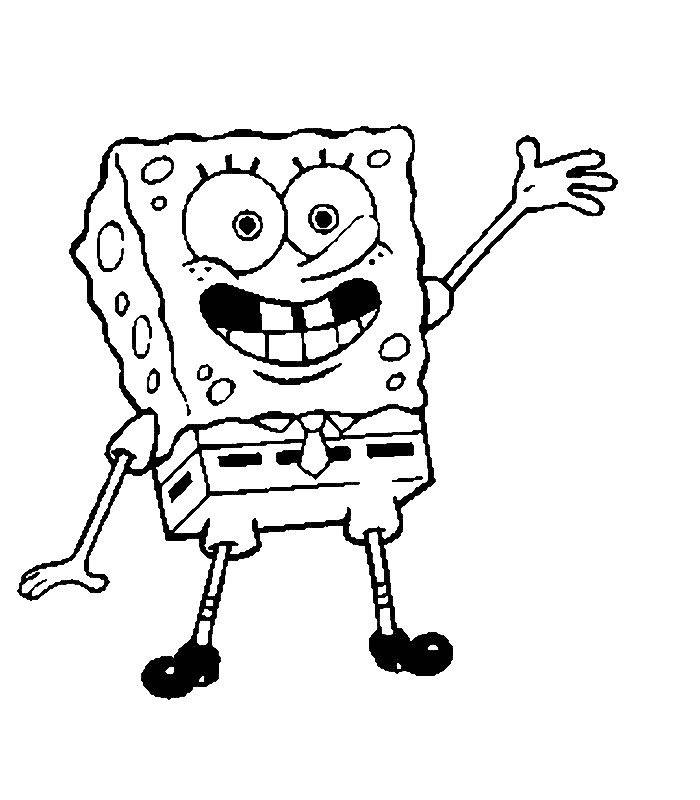 pintar a bob esponja con colores