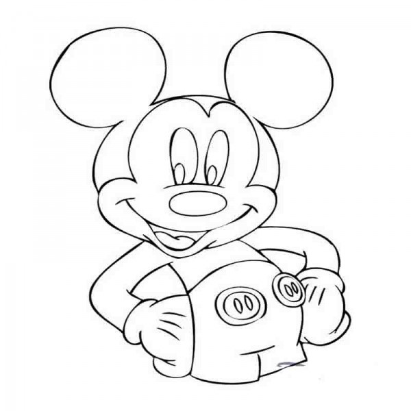 pintar dibujos de mickey