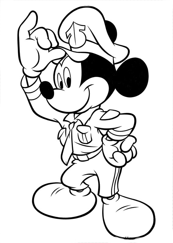 planilla de mickey para colorear