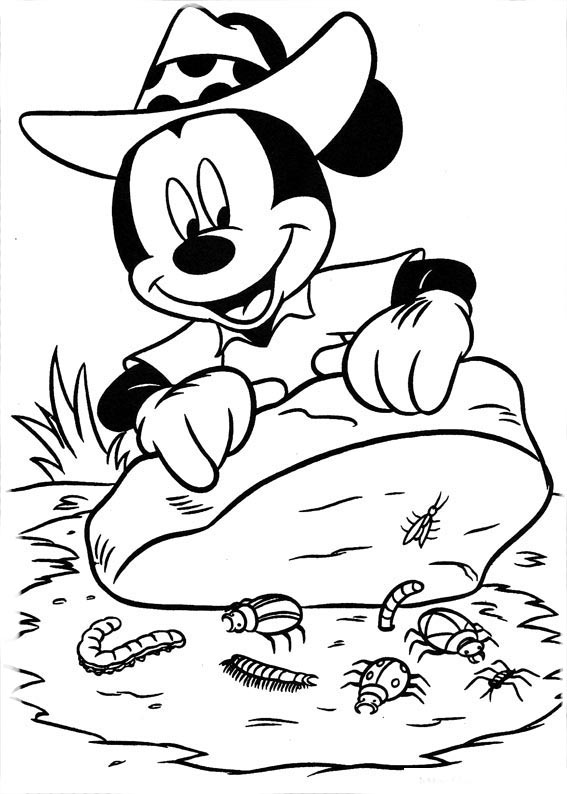 planilla para pintar mickey