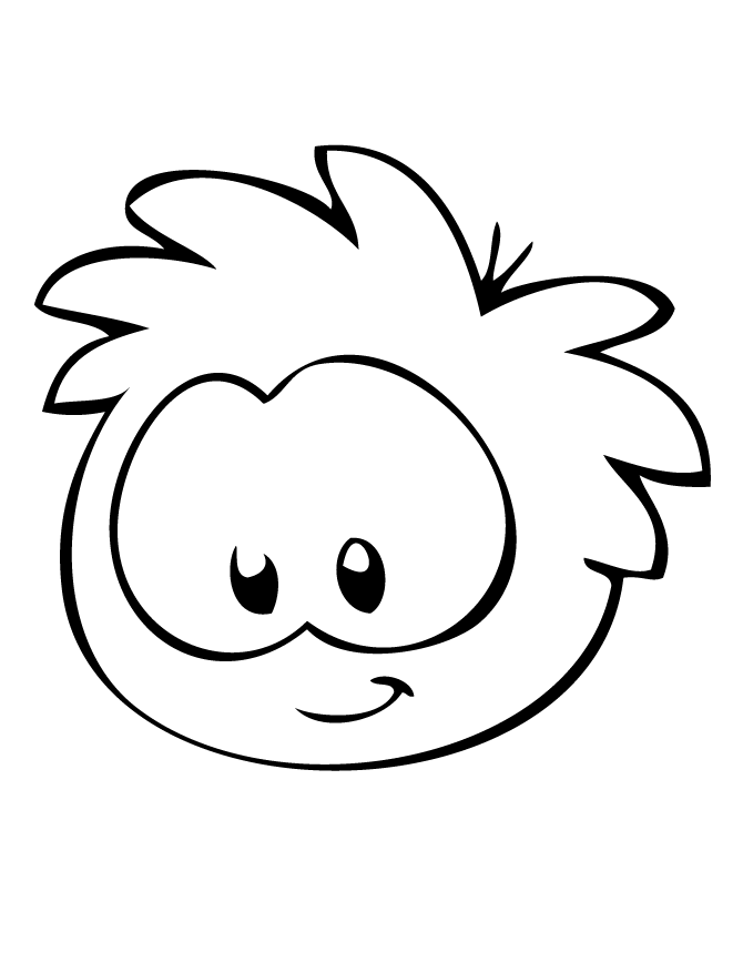 puffles para colorear en linea