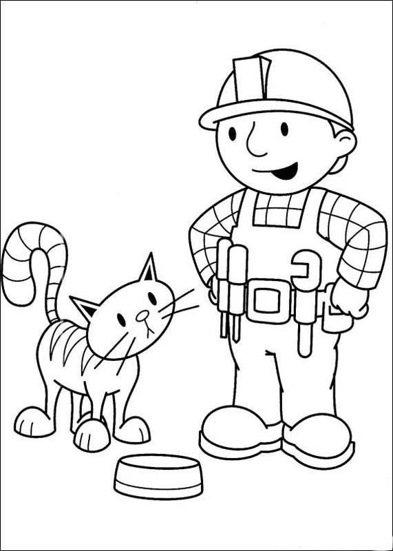 bob constructor para colorear