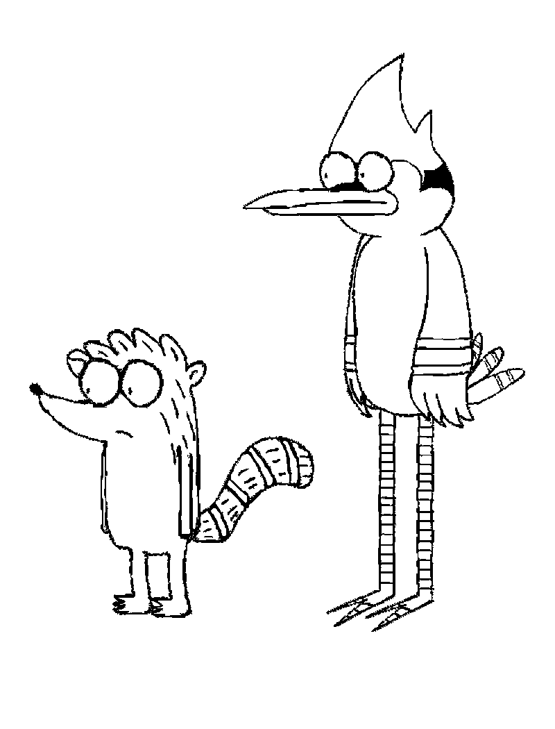 regular show mordecai y rigby