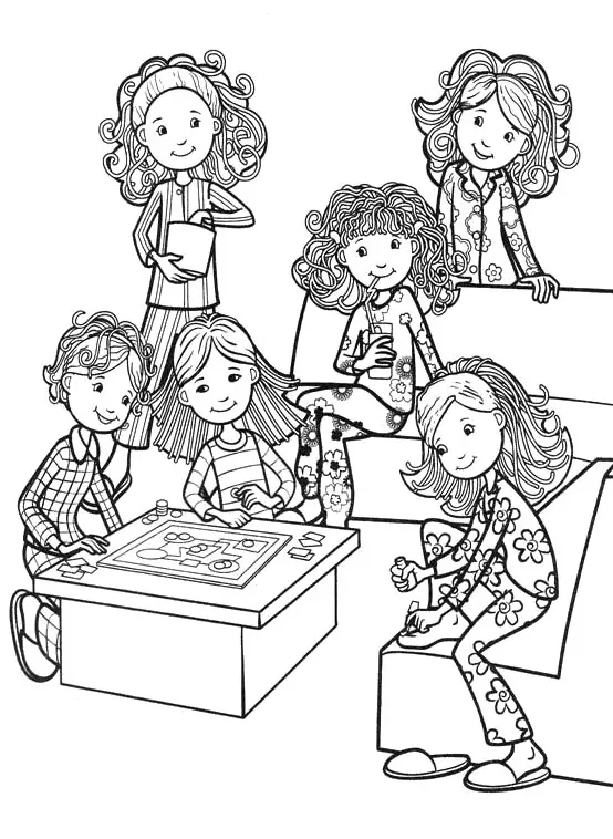 Groogy-Girls-With-Friends-Coloring-Pages