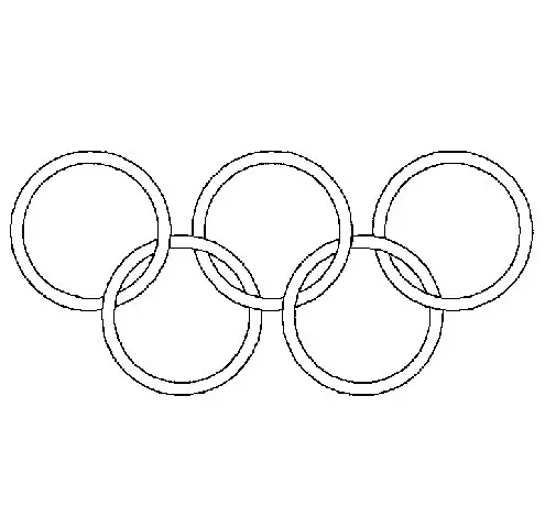 aros olimpicos para pintar