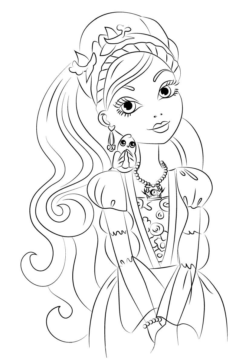 ashlynn ella ever after high para colorear