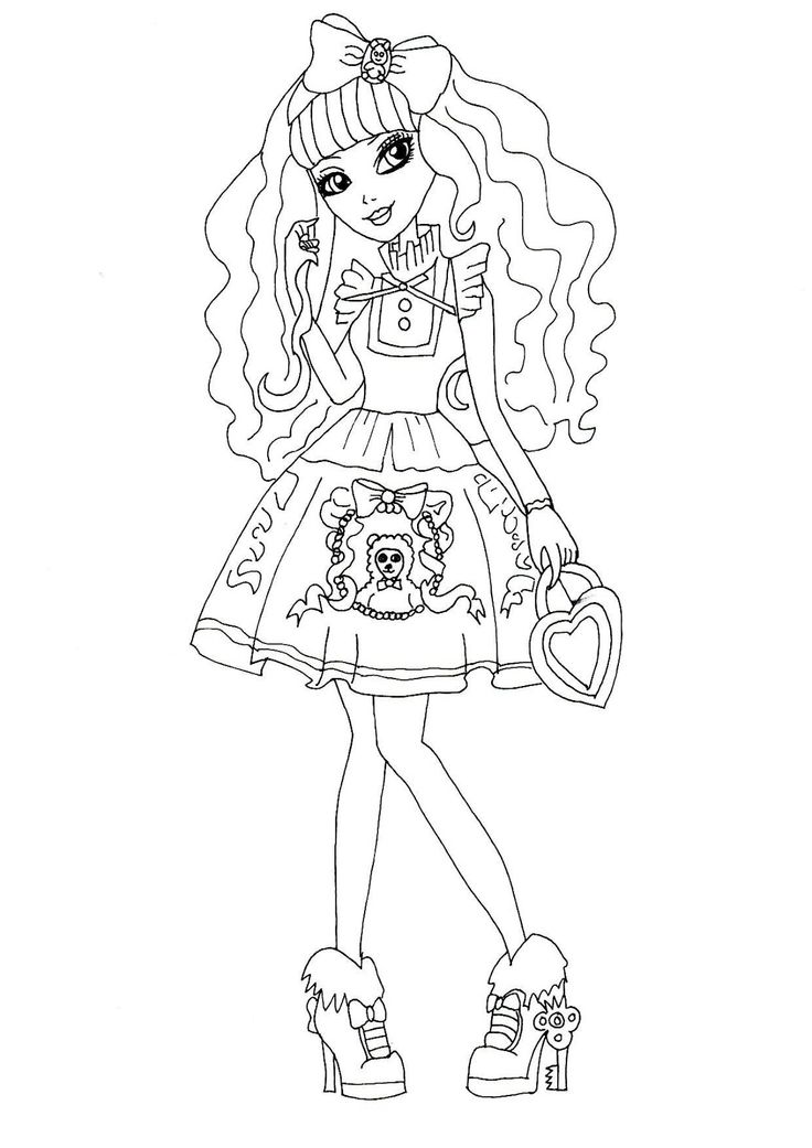 blondie locks ever after high para colorear