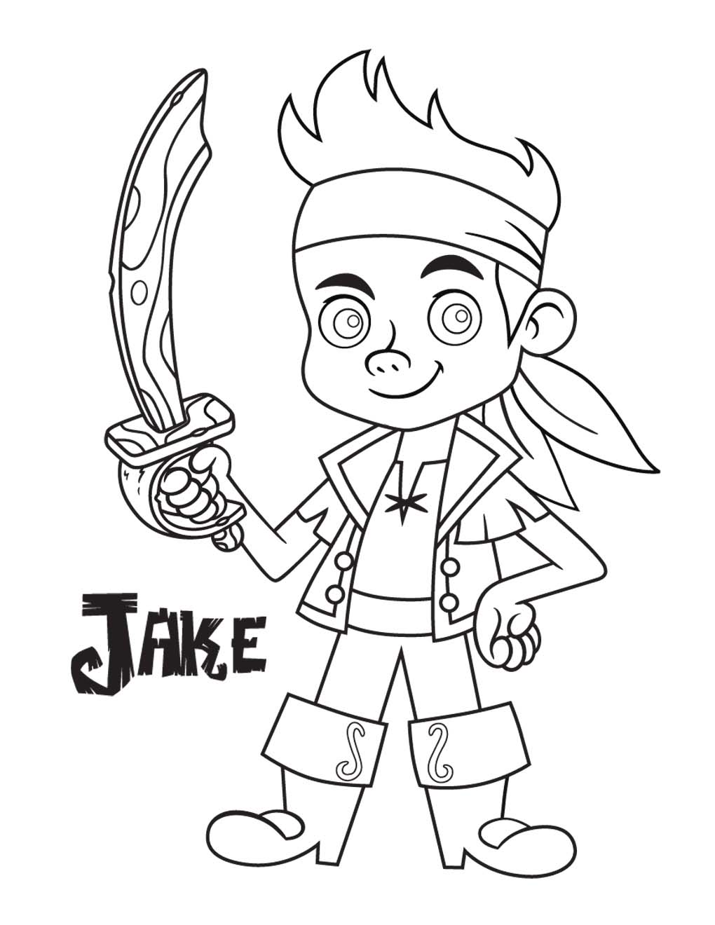 capitan jake para colorear