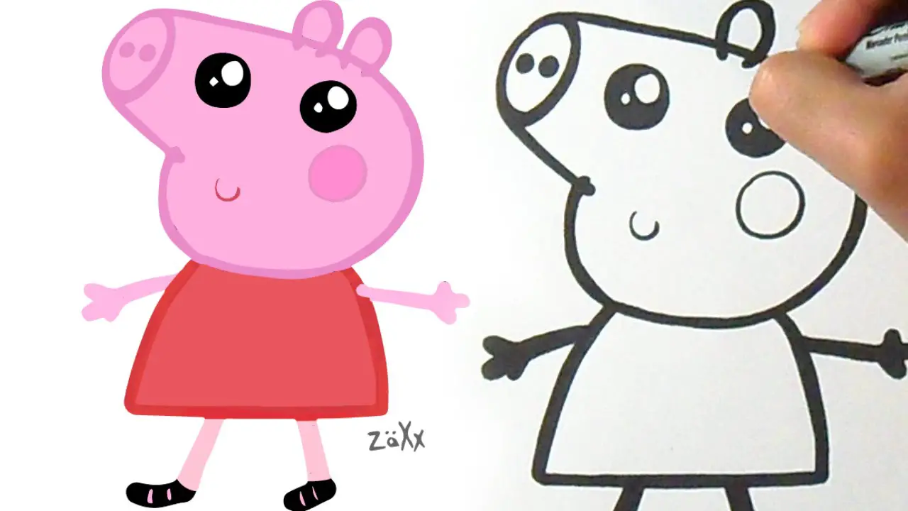 Como dibujar Peppa Pig