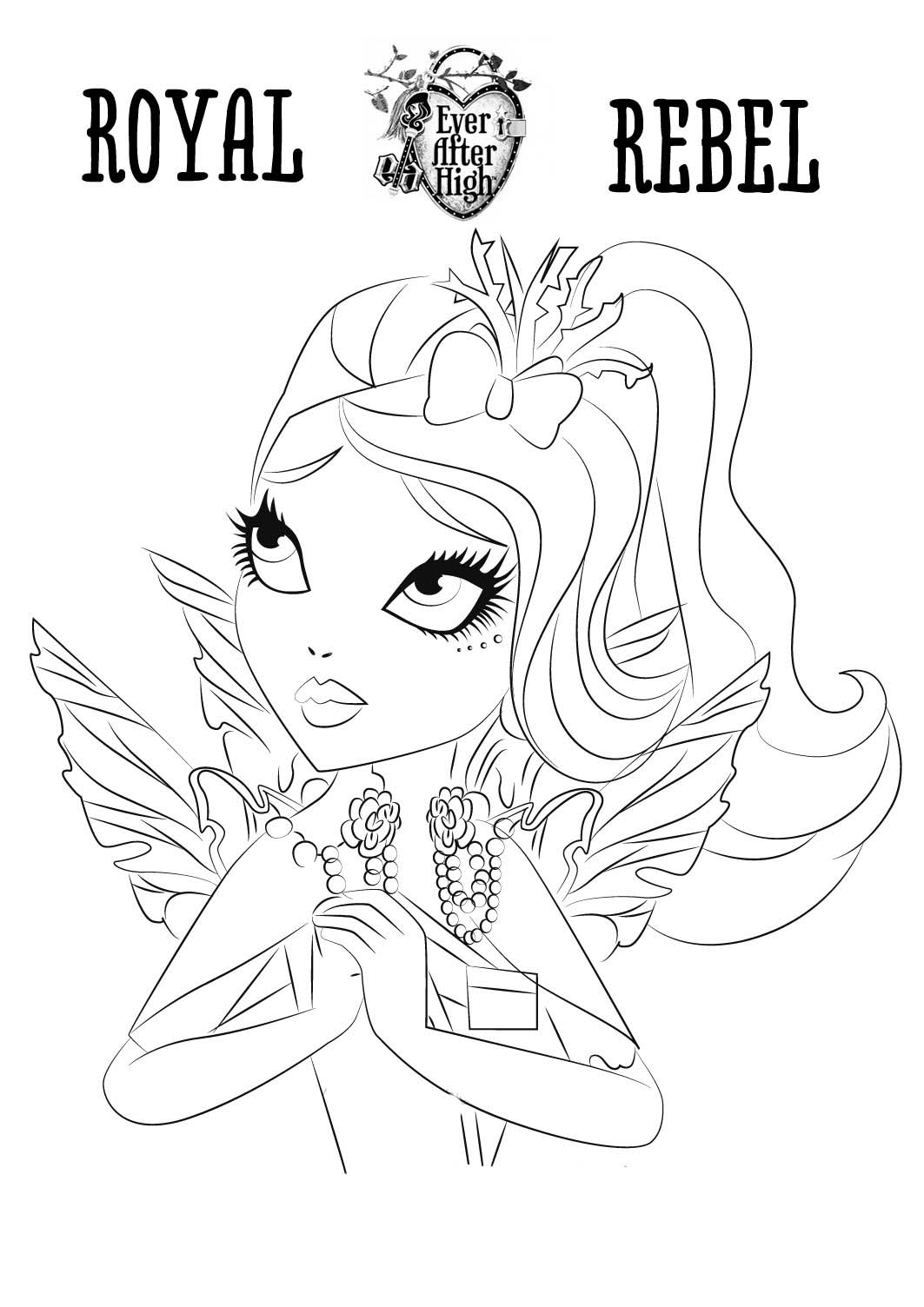 dibujos de ever after high para pintar