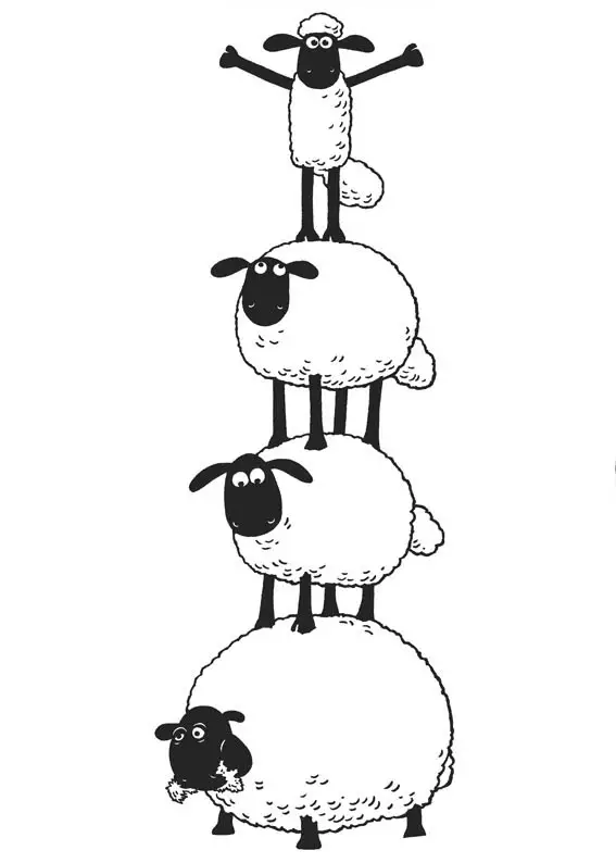 dibujos de la oveja shaun para colorear