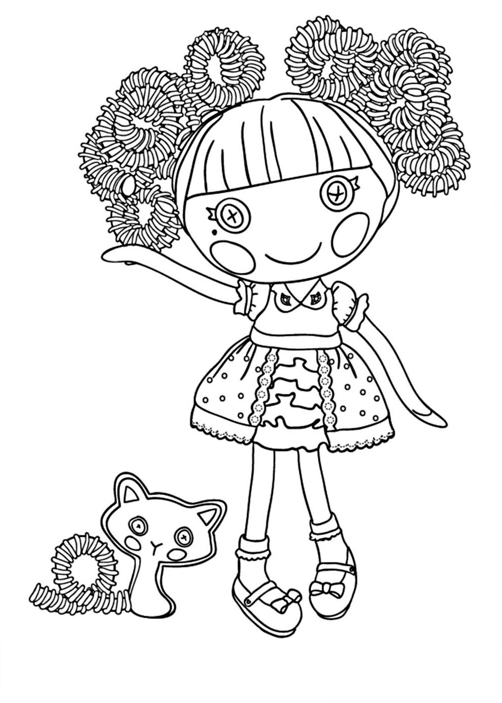 dibujos de lalaloopsy para colorear