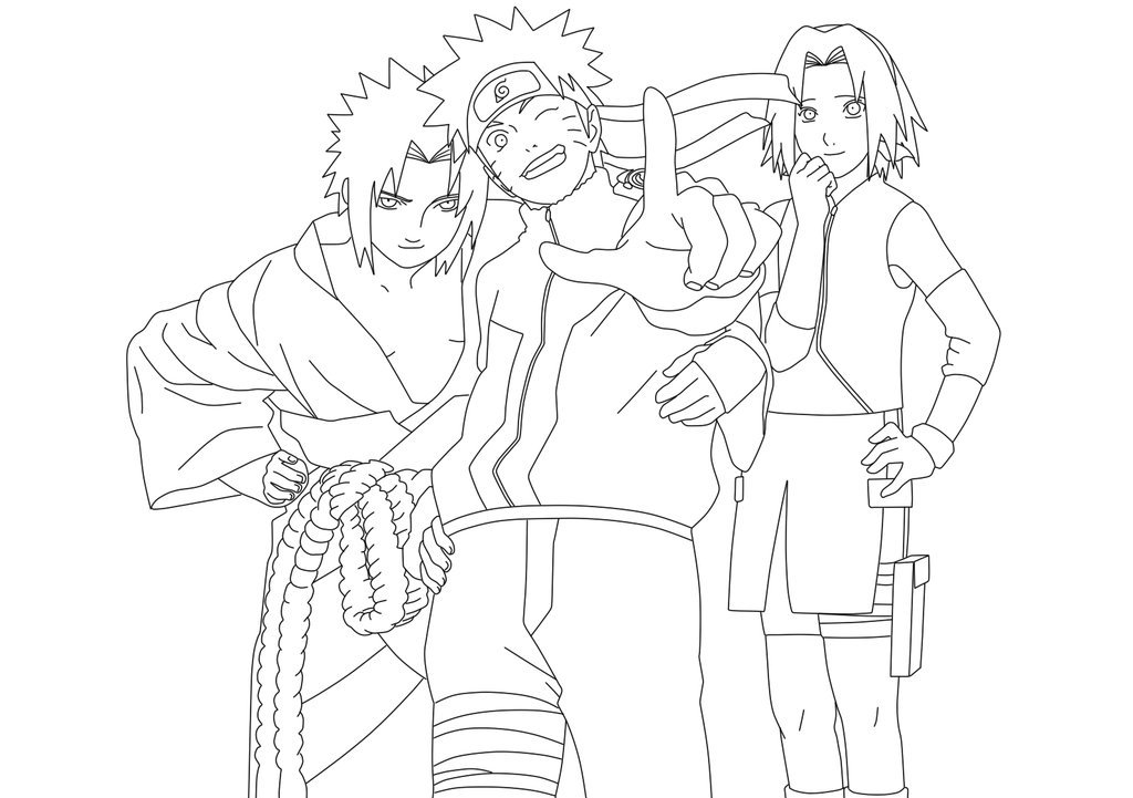 dibujos de naruto shippuden para colorear